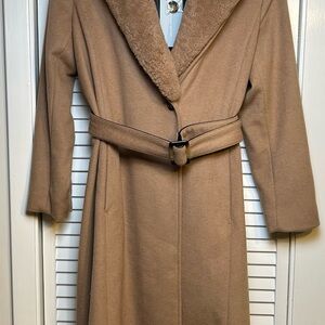 Antonio Melani Wool Blend Coat  - Camel Color Size 12 NWT